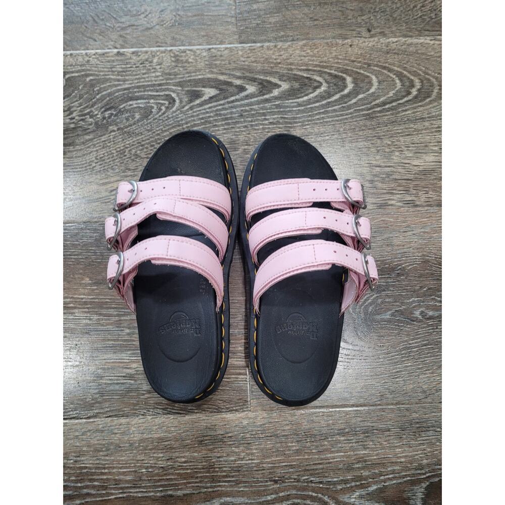 Dr. Martens Pink Triple Strap Sandals